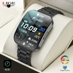 Ultra-thin Super Amoled Curved Waterproof Smartwatch Women Blue Tooth Call Smart Watch Men Sleep 24h Heart Rate Health Monitor Sports